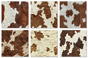 Cowhide Textures Digital Paper, a Texture Graphic by Dream Creation (Thumbnail 5 of 7)