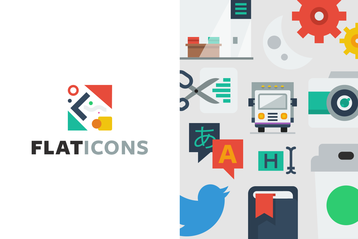 Flat Icons, an Icon by HelloMany (Photo 1 of 3)
