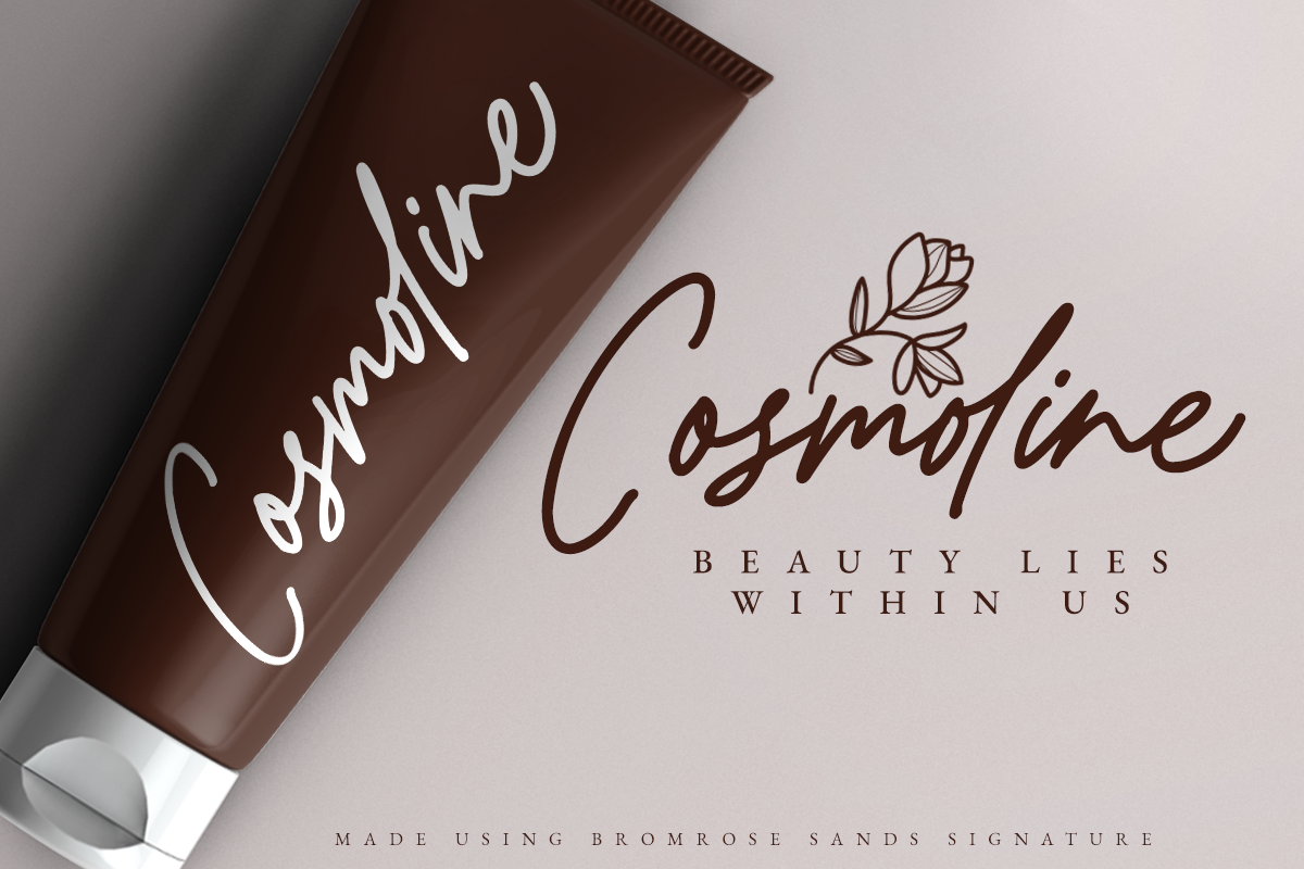Bromrose Sands Signature, a Script Font by Rillatype (Photo 11 of 13)