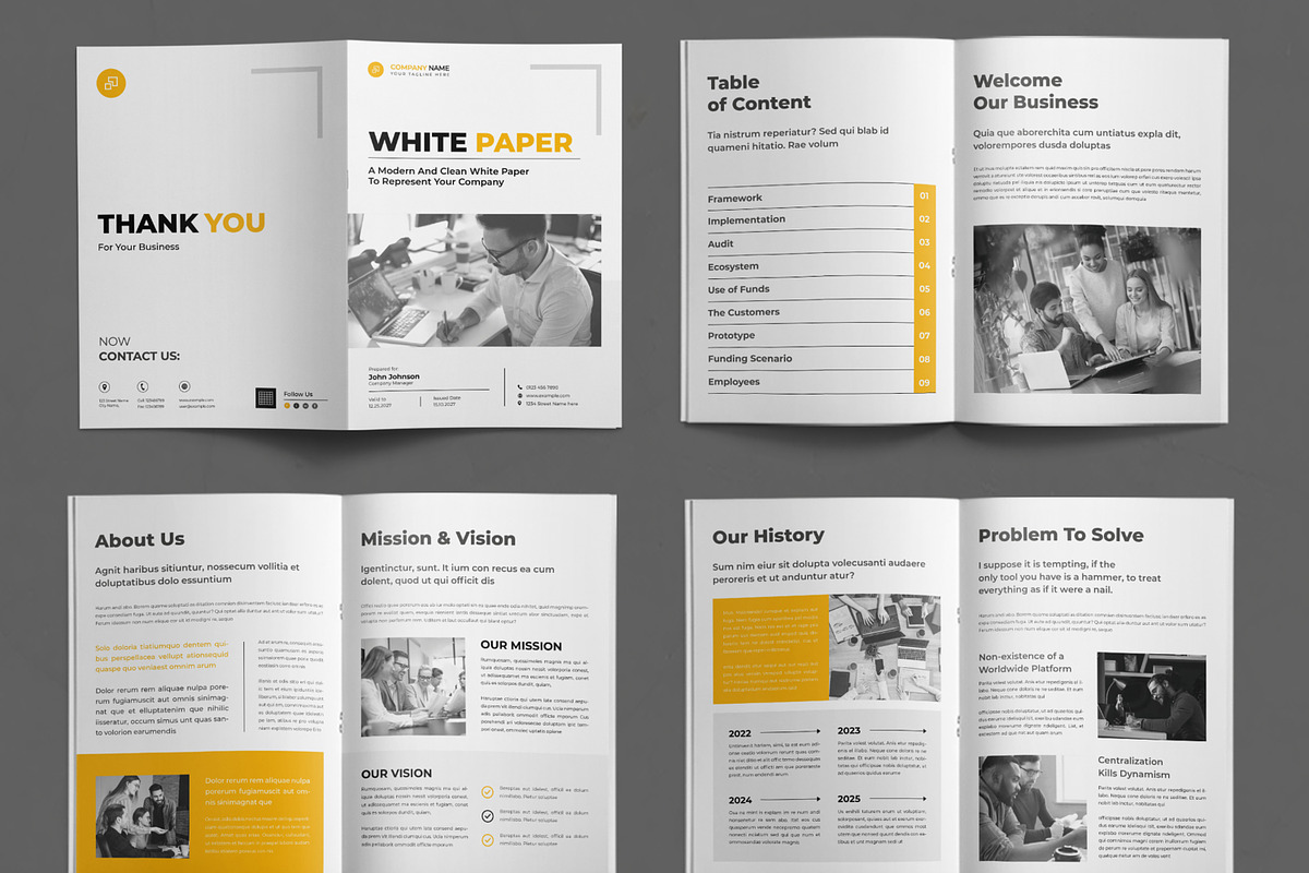 White Paper Layout, a Brochure Template by ContestDesign (Photo 2 of 3)