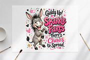 Funny Donkey PNG – Sparkle Farts, a Seasonal Illustration by Canvas Craft (Thumbnail 6 of 6)