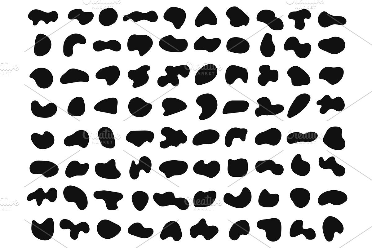 Abstract organic liquid shapes, a Texture Illustration by Frogella