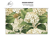 Hydrangea watercolor seamles pattern, a Pattern Graphic by Milatoo (Thumbnail 2 of 6)