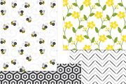Busy Bees Baby Vector Patterns, a Pattern Graphic by Wild Twig Co (Thumbnail 8 of 9)