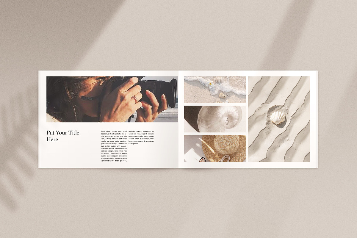 Photo Album Book Template | CANVA, a Magazine Template by ArtisanaAura (Photo 7 of 13)