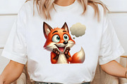 Cute Fox Clipart PNG, an Illustration by Libby Wishes (Thumbnail 4 of 6)