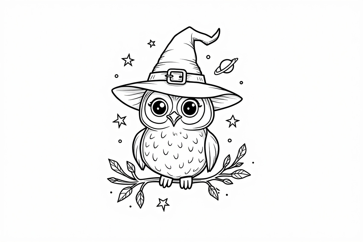 Halloween Coloring Book Set Pack, an Illustration by Creativeshirt (Photo 10 of 19)