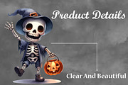 Halloween Funny Skeleton Sublimation, a Seasonal Illustration by Craft Nest (Thumbnail 3 of 5)