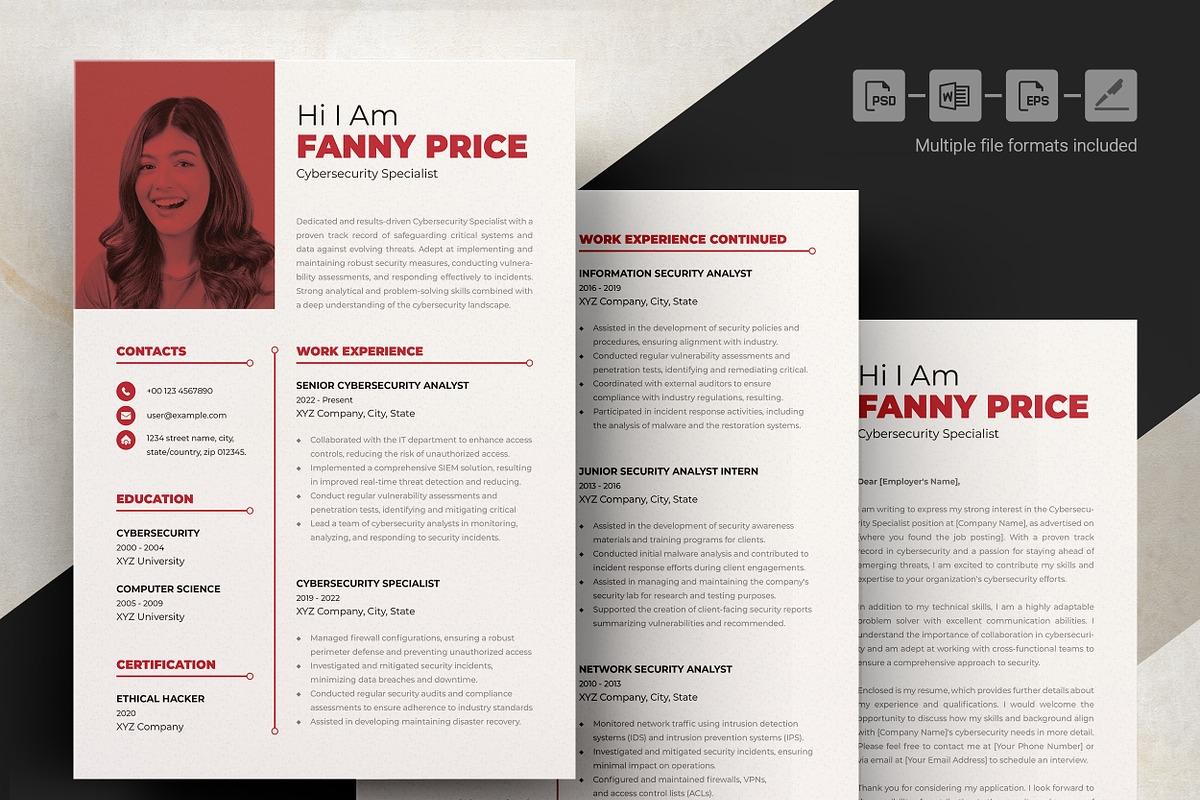 Creative Curriculum Vitae Template, a Stationery Template by ResumeInventor (Photo 4 of 7)