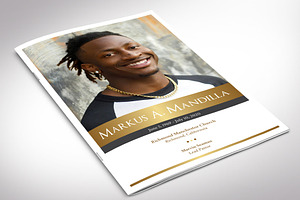 Kings Funeral Program Indesign