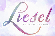 Liesel Brush Family, a Handwritten Font by Magpie Paper Works (Thumbnail 1 of 11)