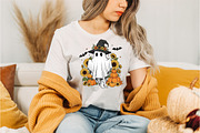 Spooky Ghost Halloween Pumpkins, an Illustration by Designking (Thumbnail 3 of 4)