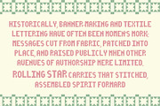 Rolling Star Hand Crafted Font, a Sans Serif Font by Madeline ODonoghue Design (Thumbnail 3 of 6)