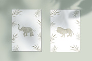 Watercolor Jungle Animal Silhouettes, an Animal Illustration by Amanda Houston (Thumbnail 3 of 3)