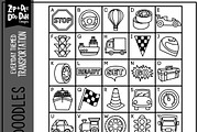 Transportation Doodle Font, a Handwritten Font by Zip-A-Dee-Doo-Dah Designs (Thumbnail 2 of 2)