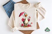 Whimsical Summer Goose Clipart, an Illustration by Craft Nest (Thumbnail 7 of 12)