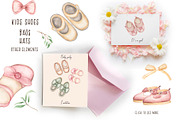 Watercolor Kids Toys & Clothes, an Object Illustration by MayaNavits (Thumbnail 5 of 17)