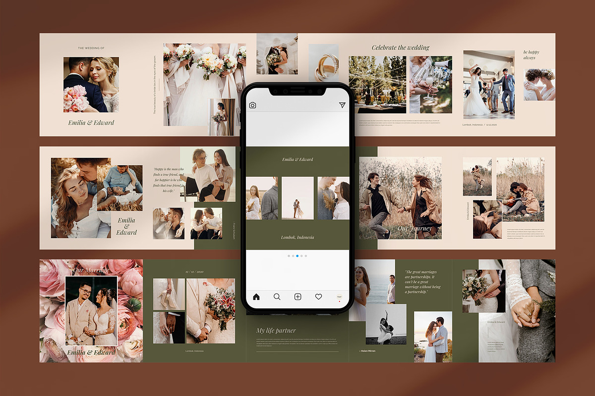 Amore - Wedding Gallery Carousel, a Social Media Template by Visuel Colonie® (Photo 9 of 13)