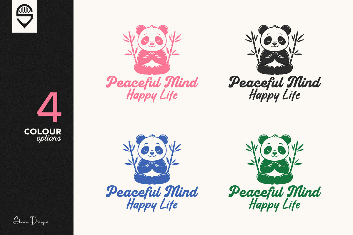 Meditating Panda T-Shirt Design, an Animal Illustration by shaondesigns (Photo 2 of 6)