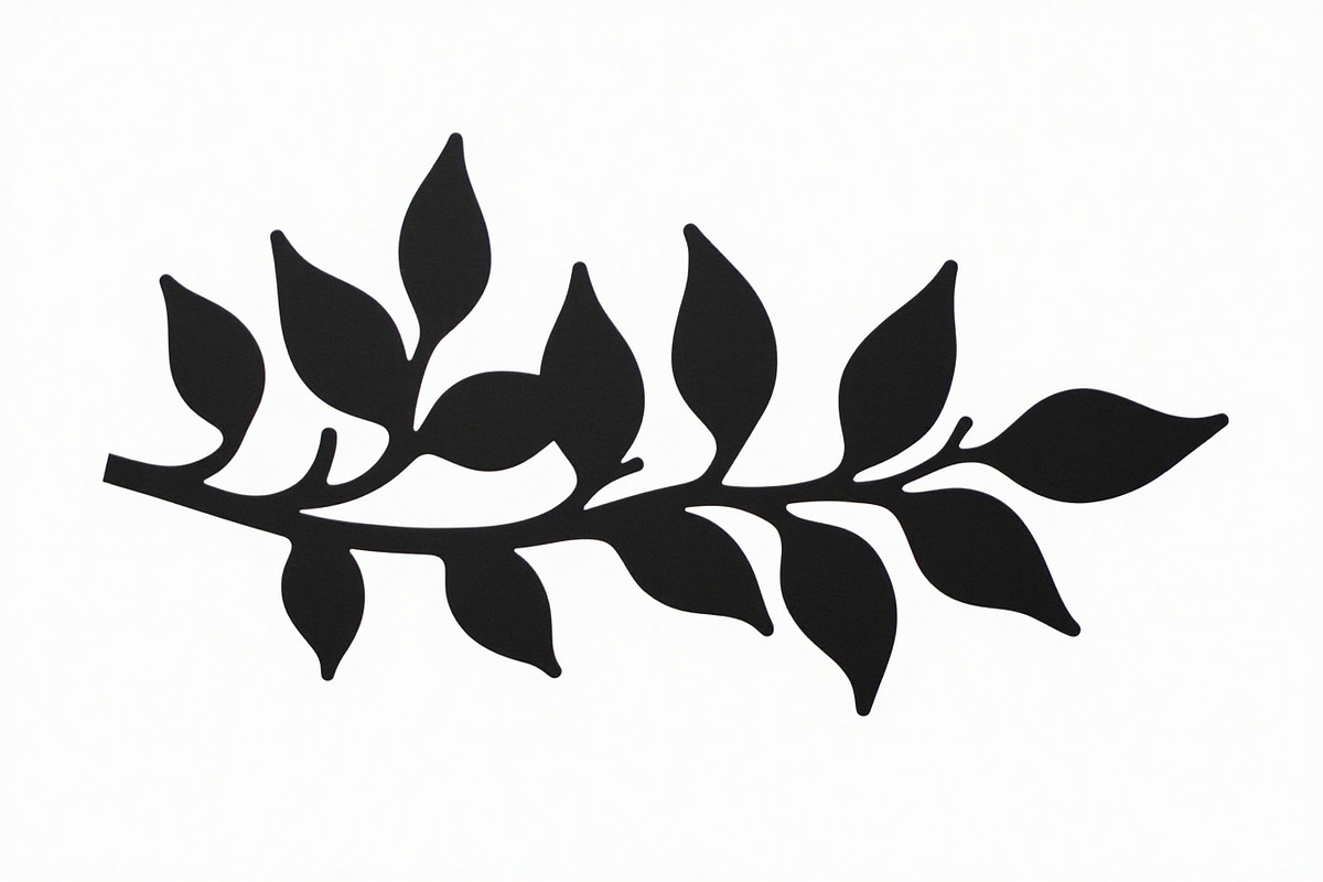 This elegant Leaf and Branch Botanic, an Illustration by Amazin_art (Photo 19 of 21)