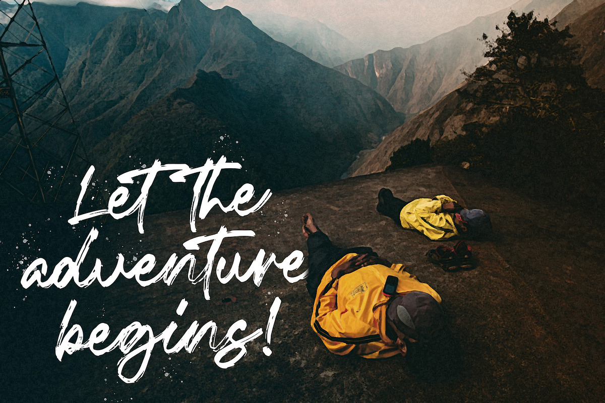 Fentry - Textured Brush Font, a Script Font by StringLabs (Photo 7 of 12)
