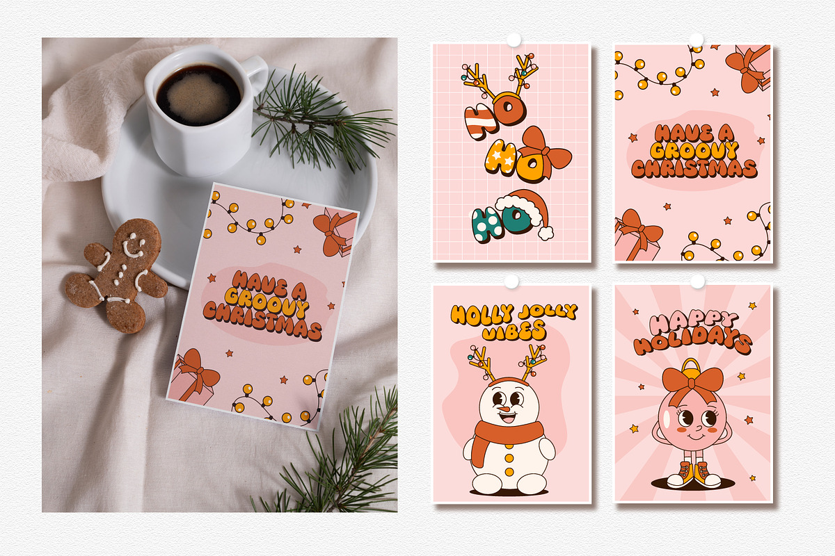 Merry Groovy Christmas Collection, a Seasonal Illustration by Alla's Creations (Photo 9 of 13)