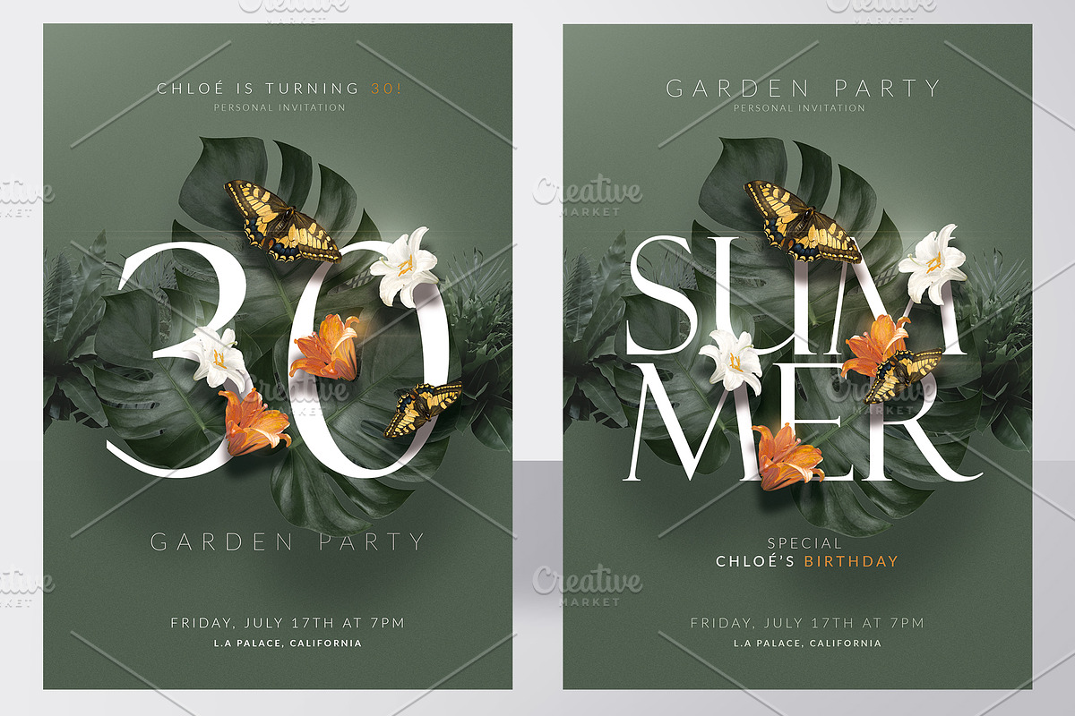 Summer Birthday Invitations, a Templates & Theme by Rome B Creation (Photo 1 of 4)