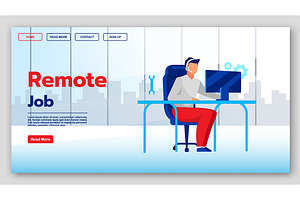 Remote Job Landing Page