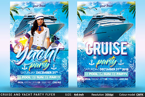 Cruise And Yacht Party Flyer