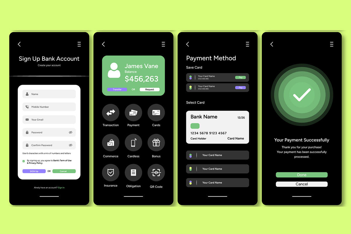 Mobile App UI Layout Template, an UI Kit Template by CreativeShaper (Photo 2 of 2)