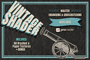 Procreate Vintage Shader Brushes, a Brush Add-On by BrushBoy (Thumbnail 1 of 9)
