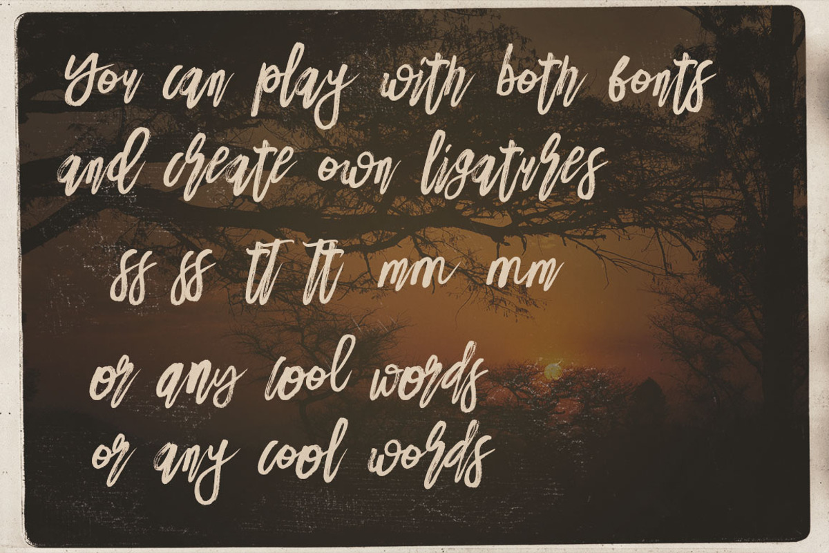 Danica Tribute Brush & SVG Font, a Script Font by Cruzine (Photo 11 of 14)