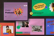 Podcast Bundle Presentation Pack, a Presentation Template by Rocket Template (Thumbnail 3 of 13)