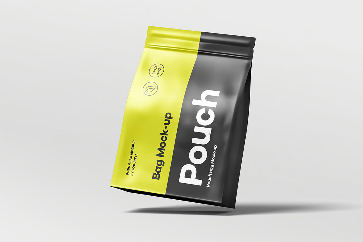 Protein Pouch Bag Mockup, a Packaging Mockup by zippypixelstudio (Photo 8 of 9)