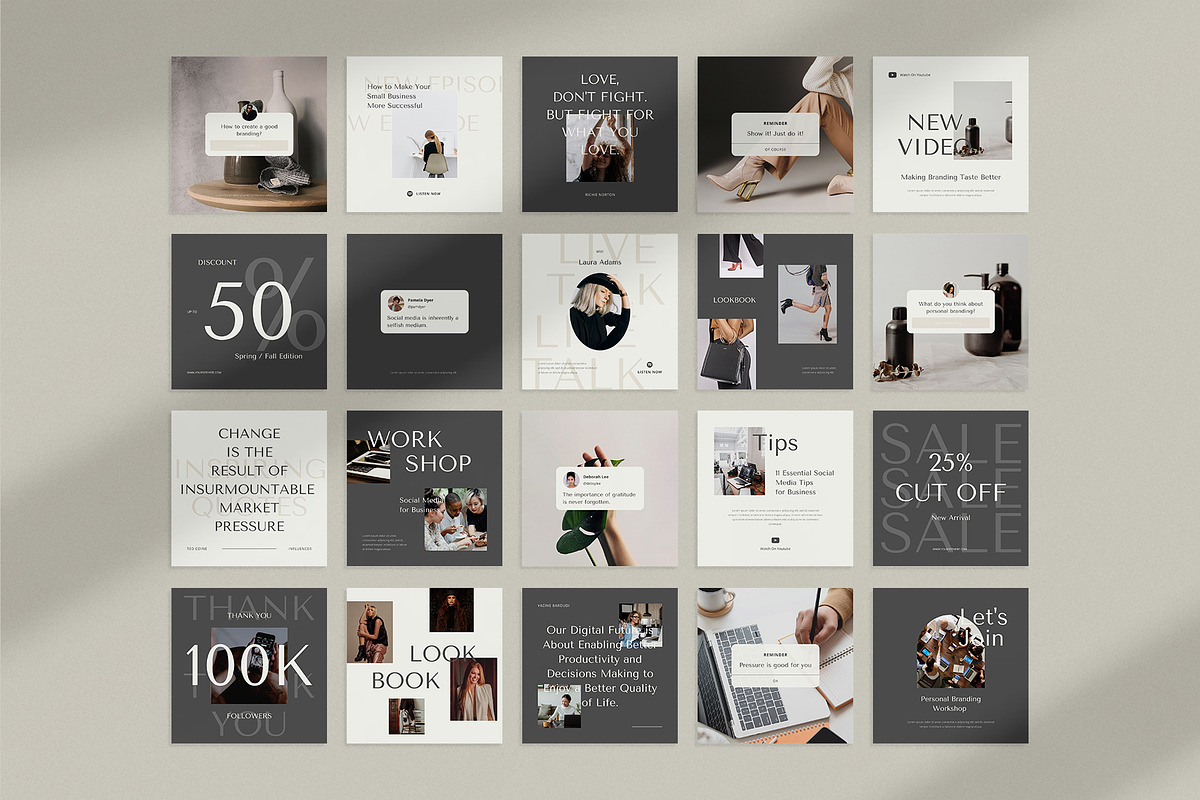 Influencer Instagram Pack | PS CANVA, a Social Media Template by Visuel Colonie® (Photo 17 of 18)