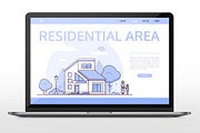 Set of line design cottage houses, an Illustration by Boyko Pictures (Thumbnail 6 of 8)
