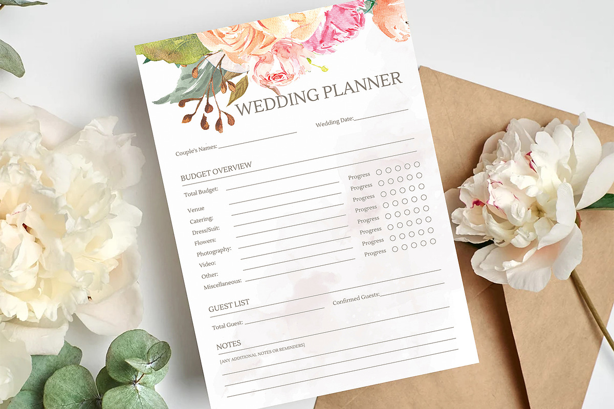 Wedding Planner Template, a Stationery Template by ShineOnWedding (Photo 4 of 10)