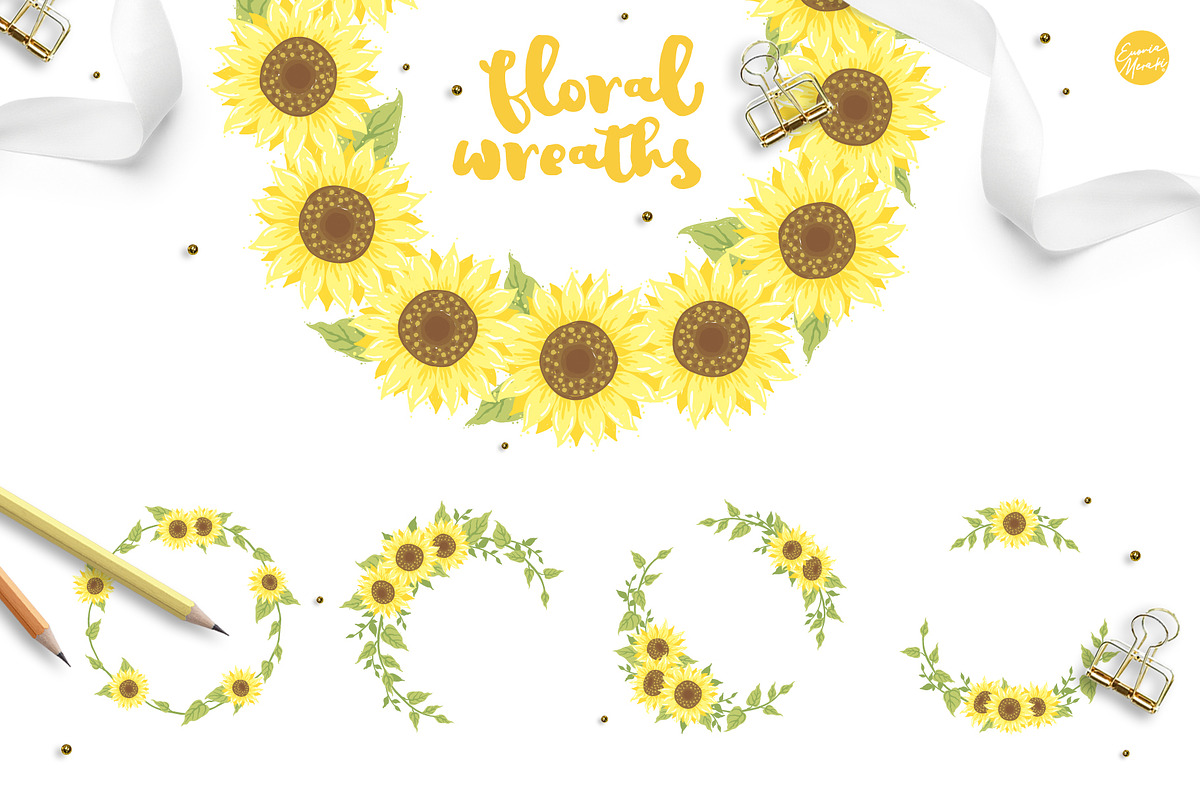 Yellow Sunflower Baby Shower, an Illustration by Euonia Meraki (Photo 5 of 8)