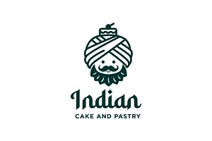 Turban Hat with cake pastry logo, a Branding & Logo Template by funpixel