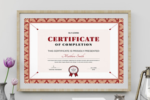 Certificate Design Template, a Stationery Template by MightyDesign
