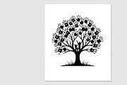 family handprint tree silhouette, an Illustration by Amazin_art (Thumbnail 27 of 29)