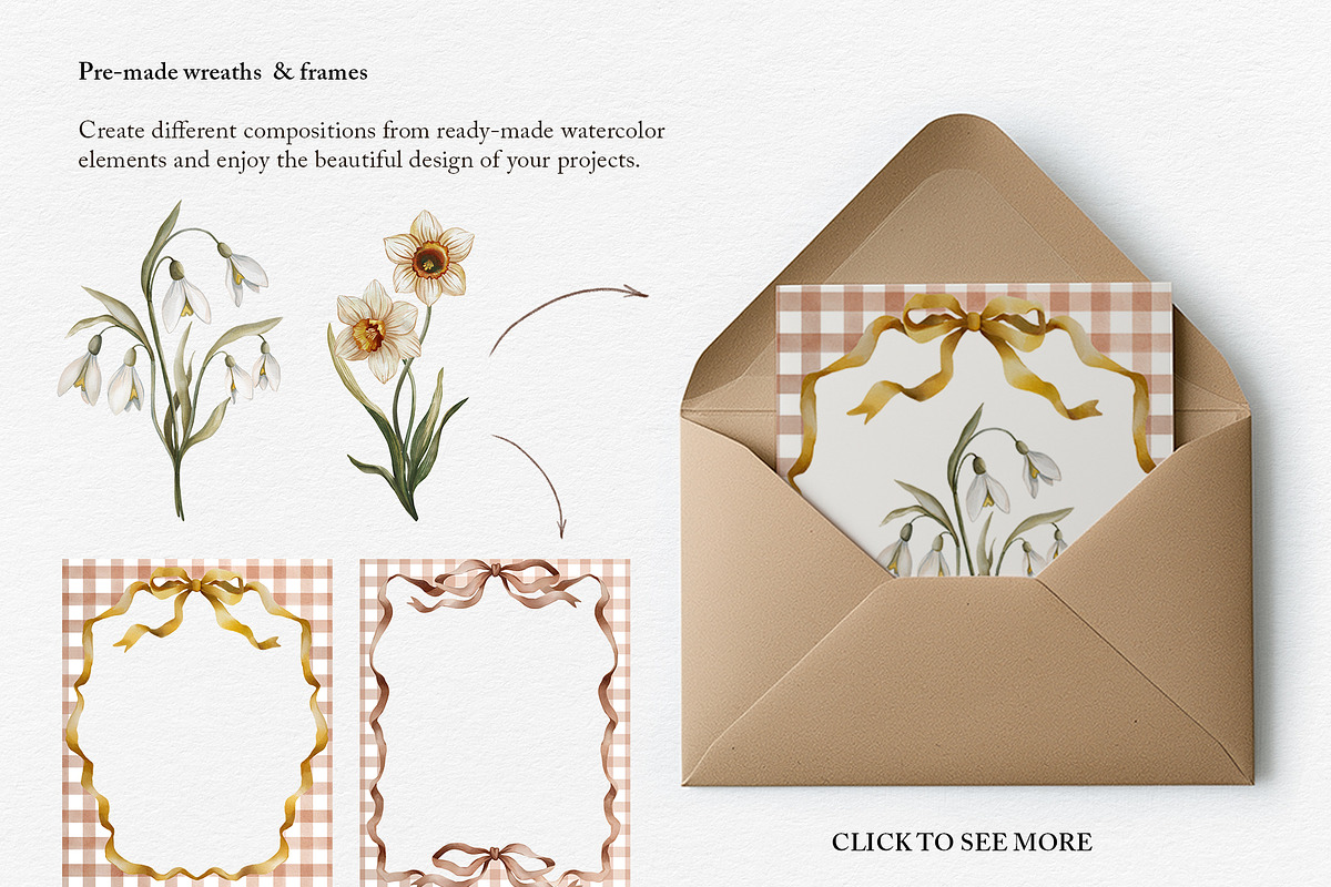 Easter watercolor clipart bundle, a Decorative Illustration by Jenny Quince (Photo 4 of 10)