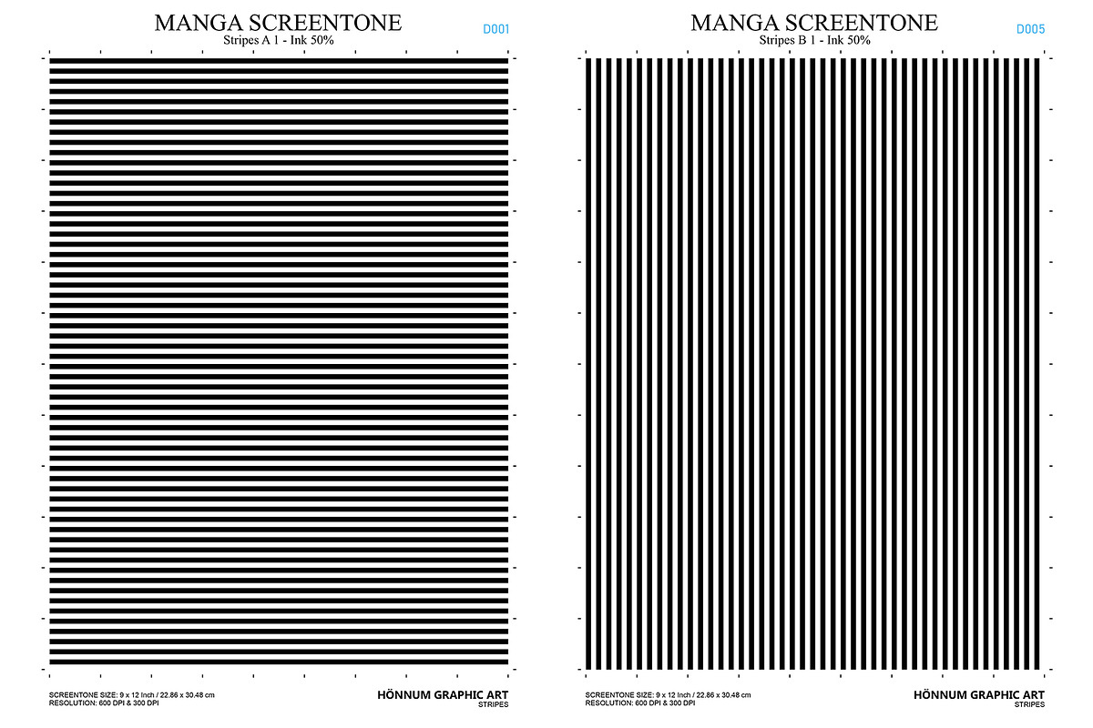 Screentones Collection 4 - Stripes, a Background Graphic by Honnum Graphic Art (Photo 2 of 9)
