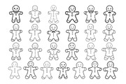 50 Gingerbread Man Procreate Stamps, a Brush Add-On by Procreate Sale (Thumbnail 4 of 6)