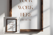 Dark Wooden Frame Mockup FR-MI-07, a Household Mockup by Callistemon Creative (Thumbnail 3 of 9)