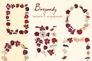 Burgundy Wedding Flower Illustration, a Decorative Illustration by whiteheartdesign (Thumbnail 5 of 16)