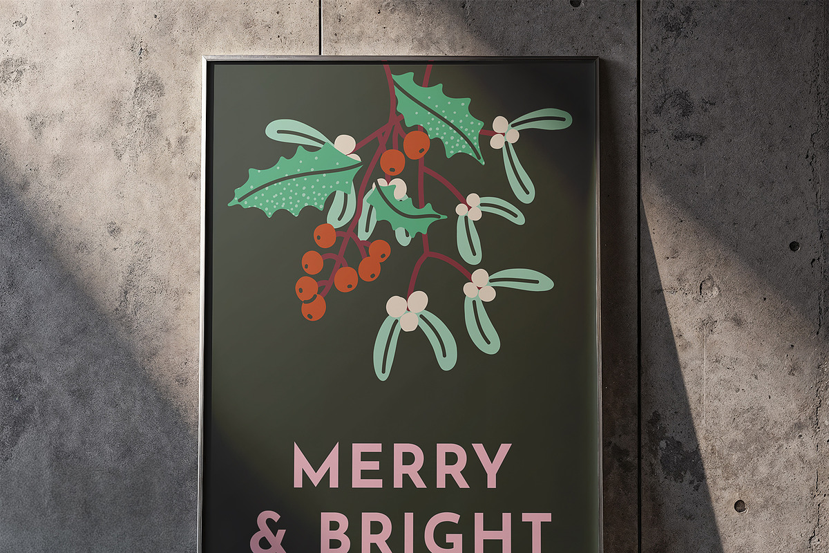 CHRISTMAS FLORA: clipart, a Seasonal Illustration by Elliko shop (Photo 6 of 6)