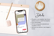 Instagram Template - Iris Yoga, a Social Media Template by Tegefeldt Design (Thumbnail 4 of 6)