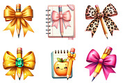 Pencil & Bow Coquette Style Watercol, an Illustration by CreationArt (Thumbnail 2 of 5)