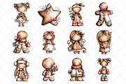 Whimsical Christmas Gingerbread PNG, an Illustration by SinaCreation (Thumbnail 2 of 7)